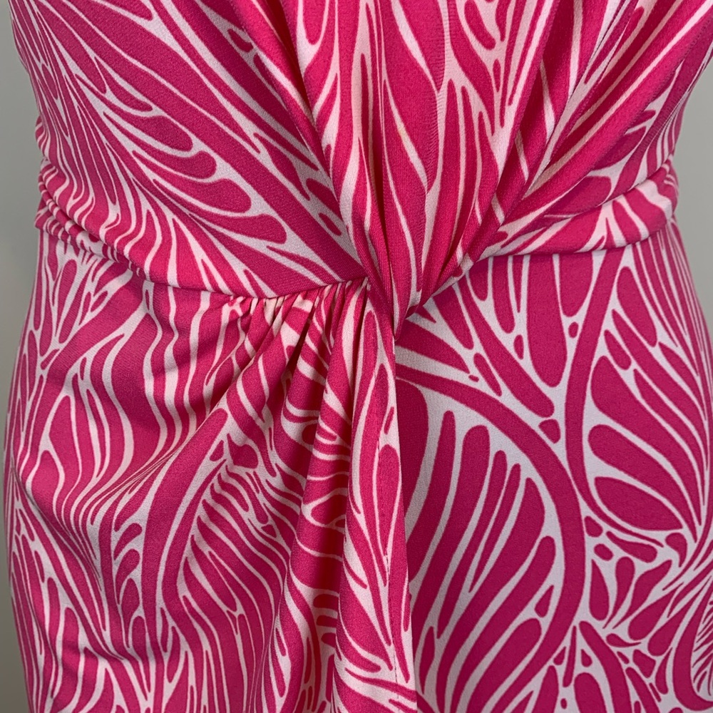 Victorias Secret stretch dress hot pink with gold zipper, size medium - Picture 5 of 10